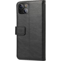 SaharaCase - Folio Wallet Case for Apple iPhone 13 and iPhone 14 - Black - Left_Zoom