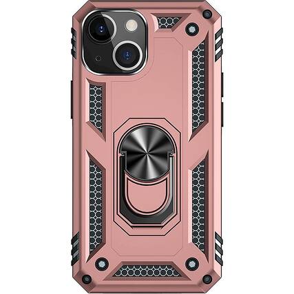 Front. SaharaCase - Kickstand with Belt Clip Case for Apple iPhone 13 Mini - Rose Gold.