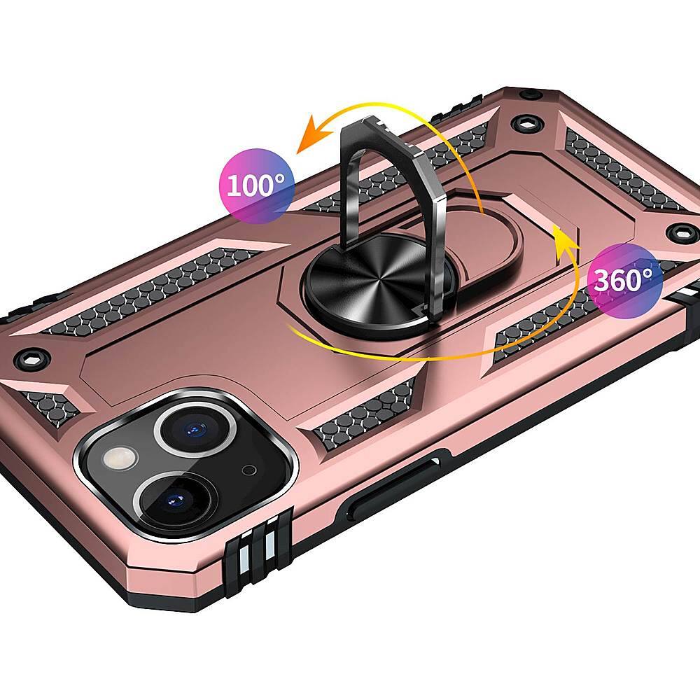 Alt View 13. SaharaCase - Kickstand with Belt Clip Case for Apple iPhone 13 Mini - Rose Gold.