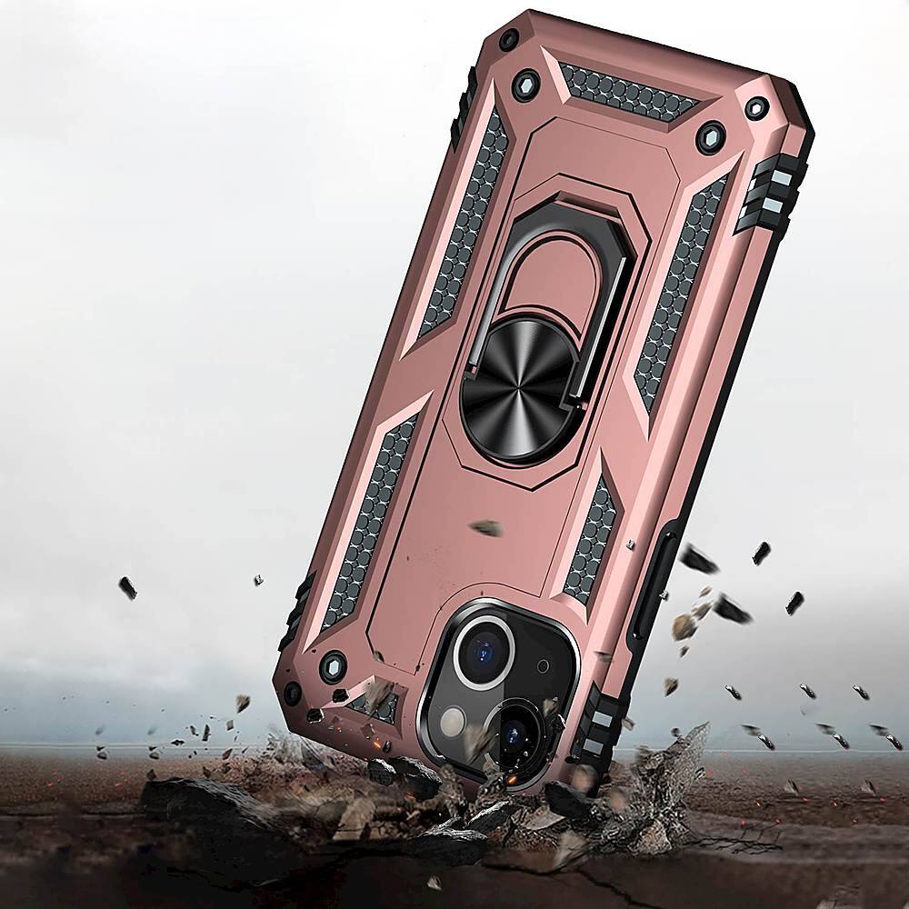 Alt View 14. SaharaCase - Kickstand with Belt Clip Case for Apple iPhone 13 Mini - Rose Gold.