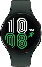 Front. Samsung - Geek Squad Certified Refurbished Galaxy Watch4 Aluminum Smartwatch 44mm BT - Green.