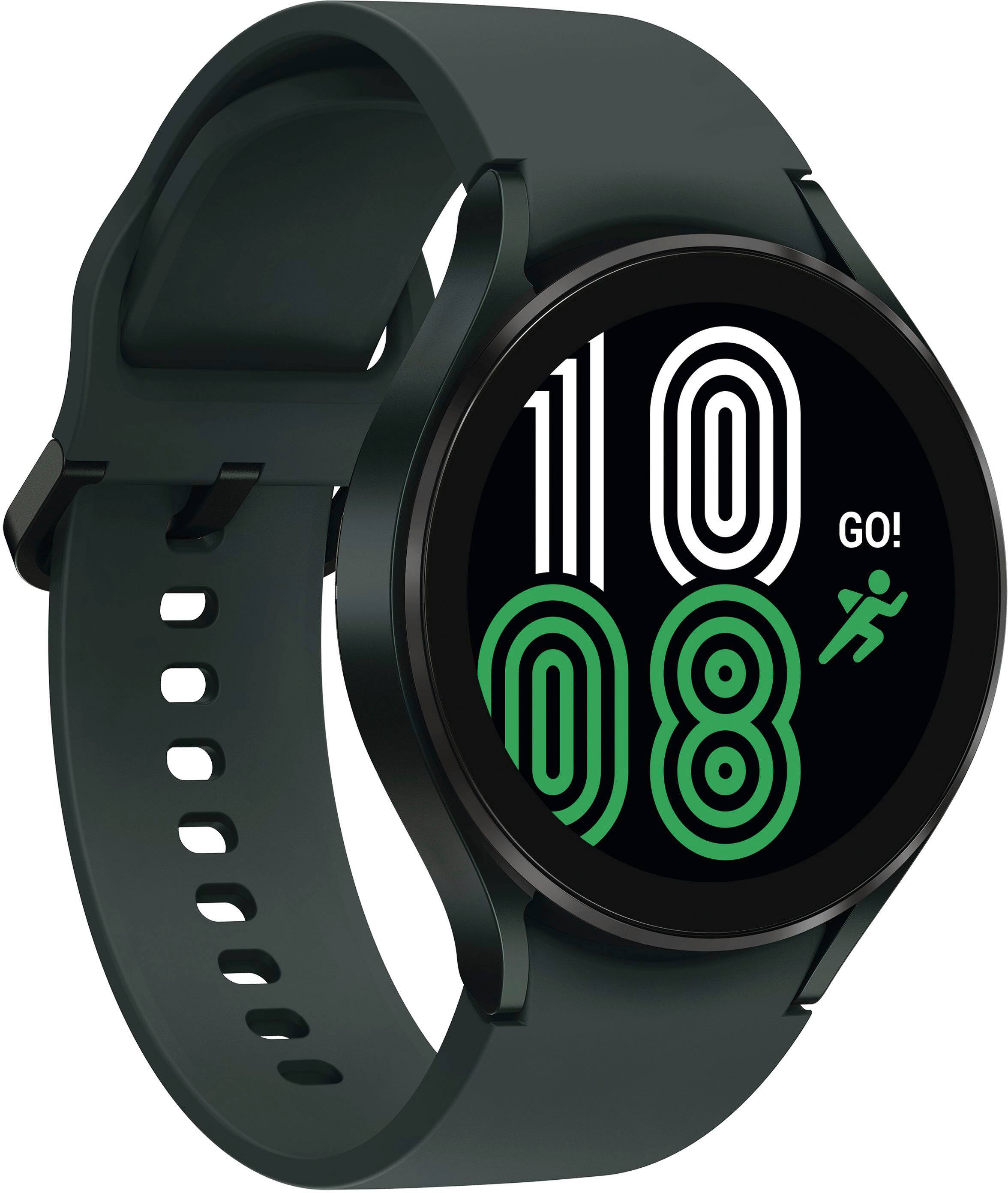 Alt View 11. Samsung - Geek Squad Certified Refurbished Galaxy Watch4 Aluminum Smartwatch 44mm BT - Green.