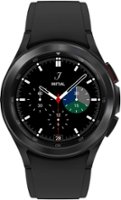 Samsung - Geek Squad Certified Refurbished Galaxy Watch4 Classic Stainless Steel Smartwatch 42mm BT - Black - Front_Zoom