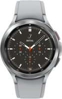 Samsung - Geek Squad Certified Refurbished Galaxy Watch4 Classic Stainless Steel Smartwatch 46mm BT - Silver - Front_Zoom