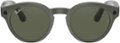 Angle Zoom. Ray-Ban - Stories Round Smart Glasses - Shiny Olive/Transitions G-15  Green.