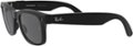 Left Zoom. Ray-Ban - Stories Wayfarer Smart Glasses 50mm - Matte Black/Dark Grey.