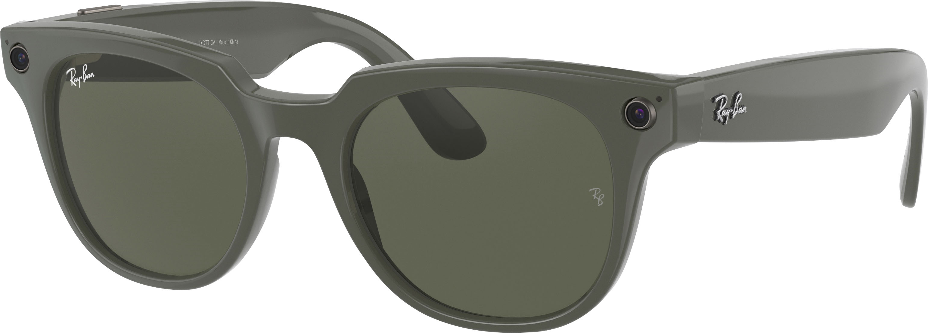 Customer Reviews: Ray-Ban Stories Meteor Smart Glasses Shiny Olive/Transitions  G-15 Green 0RW40056563M351 - Best Buy