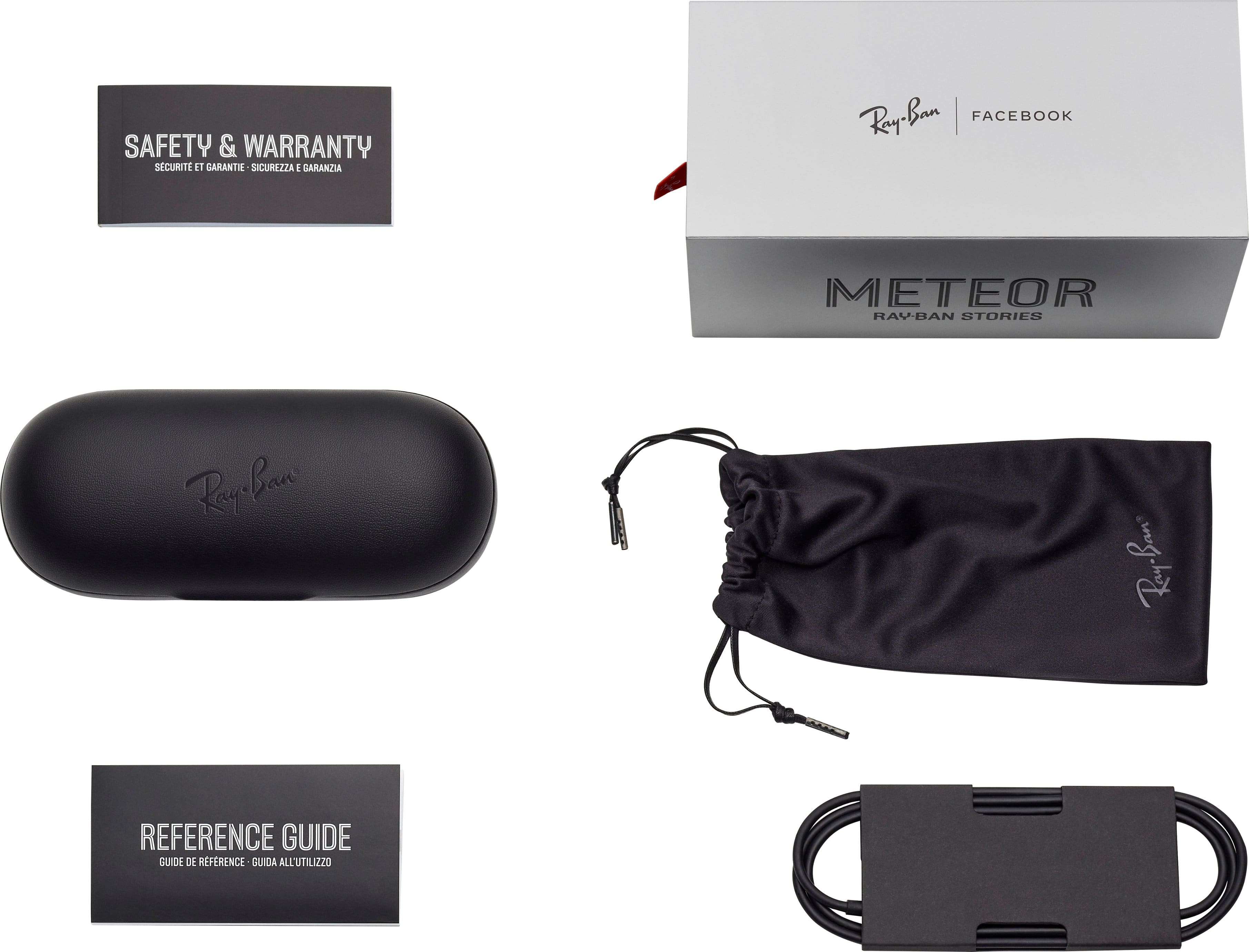 Alt View 15. Ray-Ban - Stories Meteor Smart Glasses - Shiny Olive/Transitions G-15 Green.