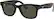 Front. Ray-Ban - Stories Wayfarer Smart Glasses 50mm - Shiny Black/Green.