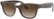 Front Zoom. Ray-Ban - Stories Meteor Smart Glasses - Shiny Brown/Brown Gradient.