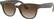Front. Ray-Ban - Stories Meteor Smart Glasses - Shiny Brown/Brown Gradient.