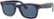 Front Zoom. Ray-Ban - Stories Wayfarer Smart Glasses 53mm - Shiny Blue/Dark Blue Polarized.