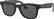 Front. Ray-Ban - Stories Wayfarer Smart Glasses 53mm - Matte Black/Dark Grey.