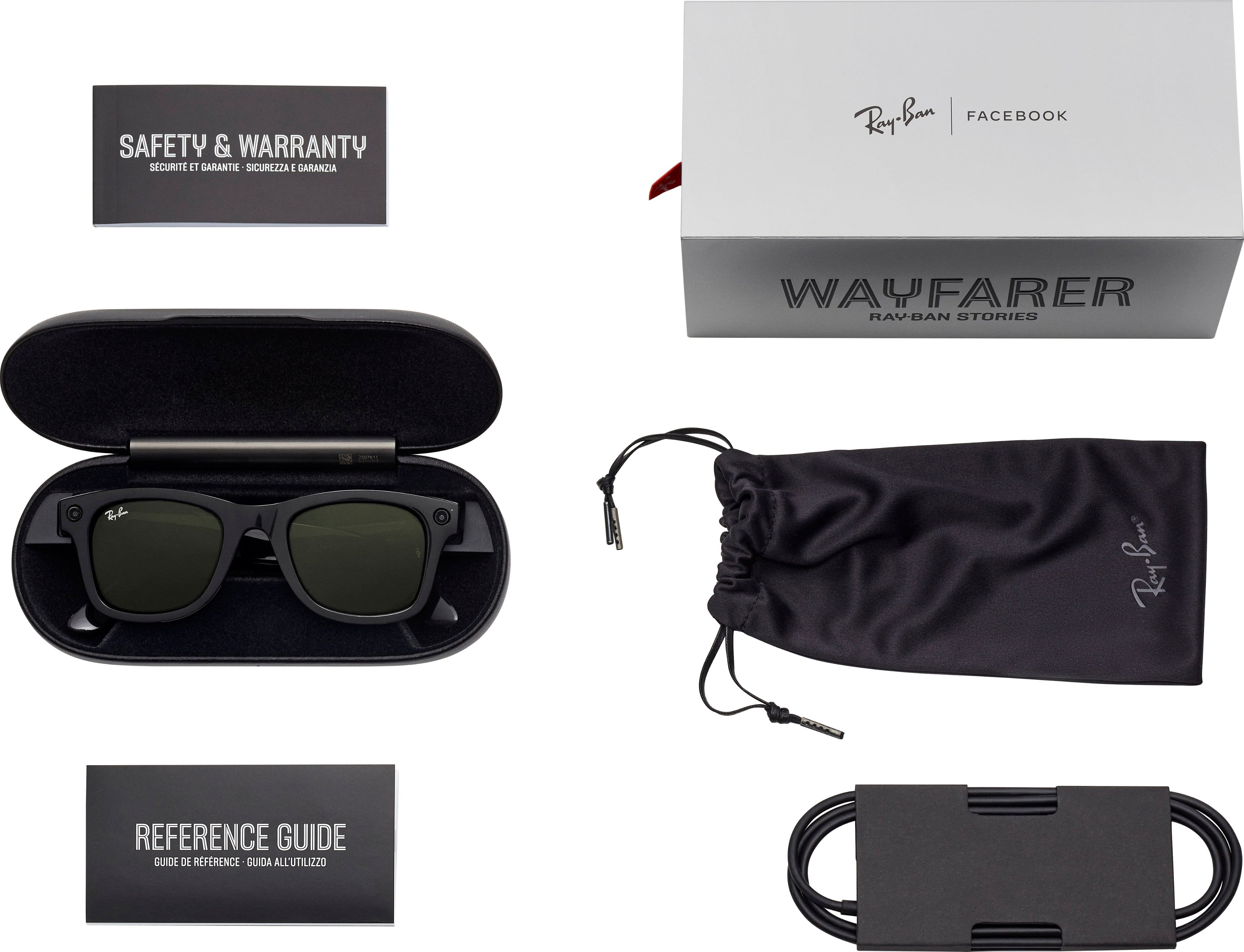 Best Buy: Ray-Ban Stories Wayfarer Smart Glasses 50mm Shiny Olive