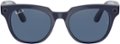 Angle Zoom. Ray-Ban - Stories Meteor Smart Glasses - Shiny Blue/Dark Blue Polarized.