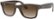 Front Zoom. Ray-Ban - Stories Wayfarer Smart Glasses 50mm - Shiny Brown/Brown Gradient.