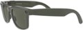 Left Zoom. Ray-Ban - Stories Wayfarer Smart Glasses - Shiny Olive/Transitions G-15  Green.