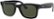 Front Zoom. Ray-Ban - Stories Wayfarer Smart Glasses 53mm - Shiny Black/Green.