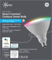 GE - Cync Smart Full Color Direct Connect Outdoor Light Bulb (1 LED PAR38 Bulb), 90W Replacement - Front_Zoom