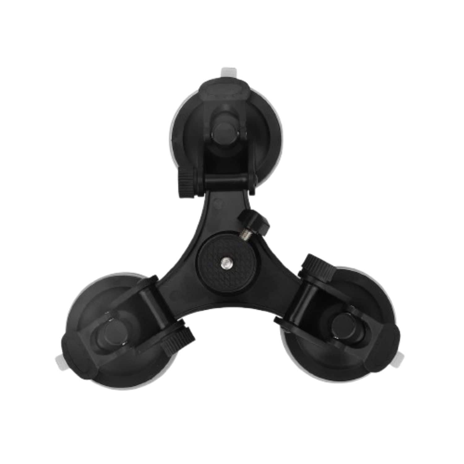 Front. Stock Preferred - Triple Suction Cup Car Mount Holder - Black.