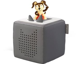 Tonies - Toniebox Starter Set with Playtime Puppy – Screen-Free Audio Player & Educational Listening Experience - Gray - Front_Zoom