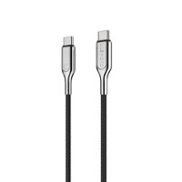 Cygnett - Armored 6' 2.0 USB-C to USB-C Charge and Sync Cable - Black - Front_Zoom