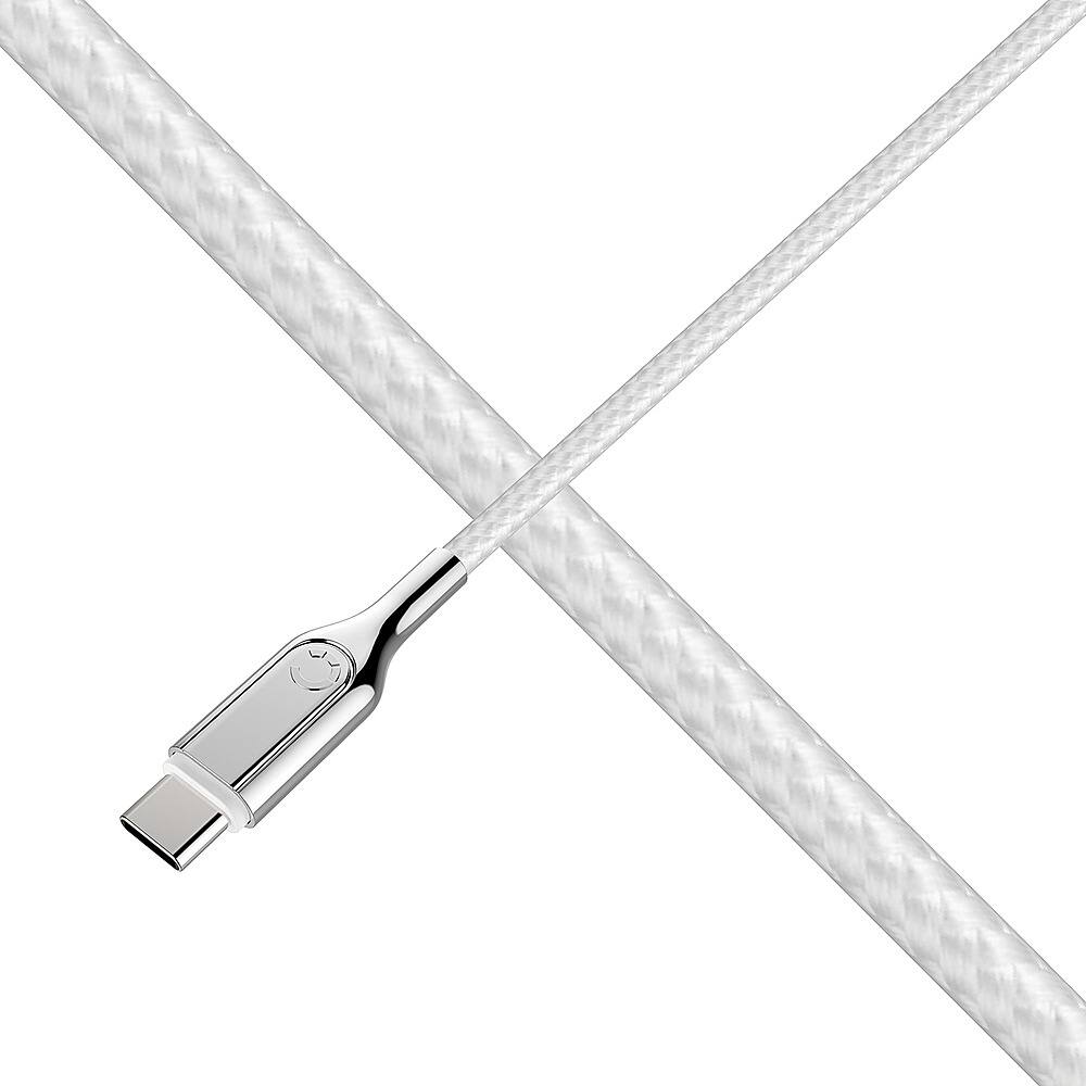 Alt View 12. Cygnett - Armored 2.0 USB-C to USB-A Charge and Sync Cable (6 Feet) - White.
