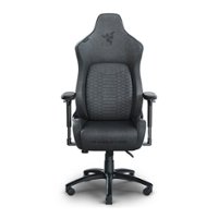 Razer - Iskur Gaming Chair with Built-in Lumbar Support - Dark Gray - Front_Zoom