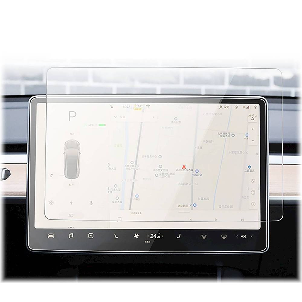Tesla Model 3 Model Y 15 Center Control Touchscreen Car Navigation Touch  Screen Protector, P50 P65 P80 P80D Tempered Glass 9H Anti-Scratch and Shock