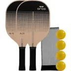 Front. ORCA - Alto Wood Pickleball Paddle Deluxe Combo Set.