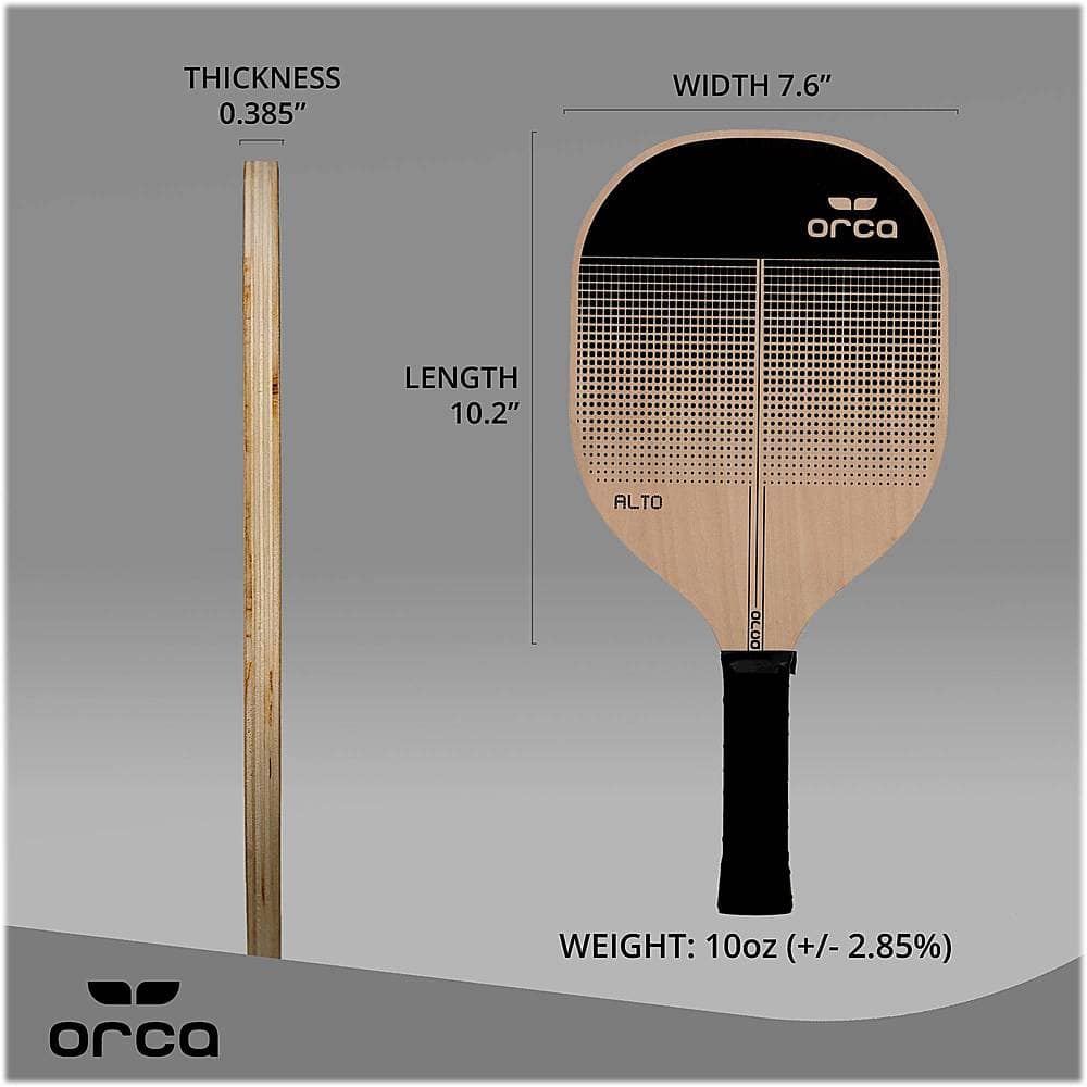 Alt View 13. ORCA - Alto Wood Pickleball Paddle Deluxe Combo Set.