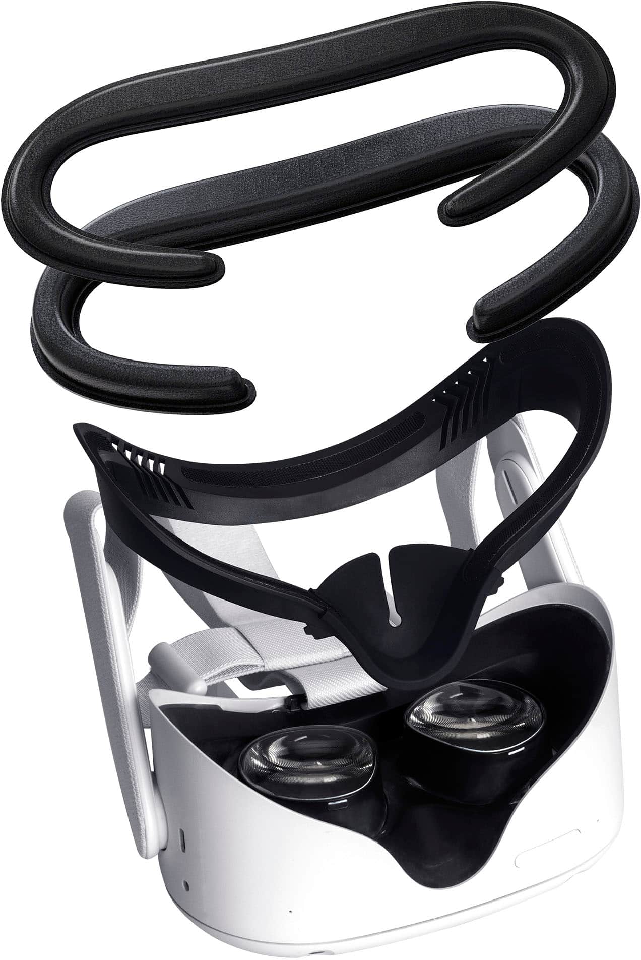 Alt View 11. Insignia™ - Facial Interface 2-Pack for Meta Quest 2 - Black.