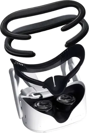Alt View 11. Insignia™ - Facial Interface 2-Pack for Meta Quest 2 - Black.
