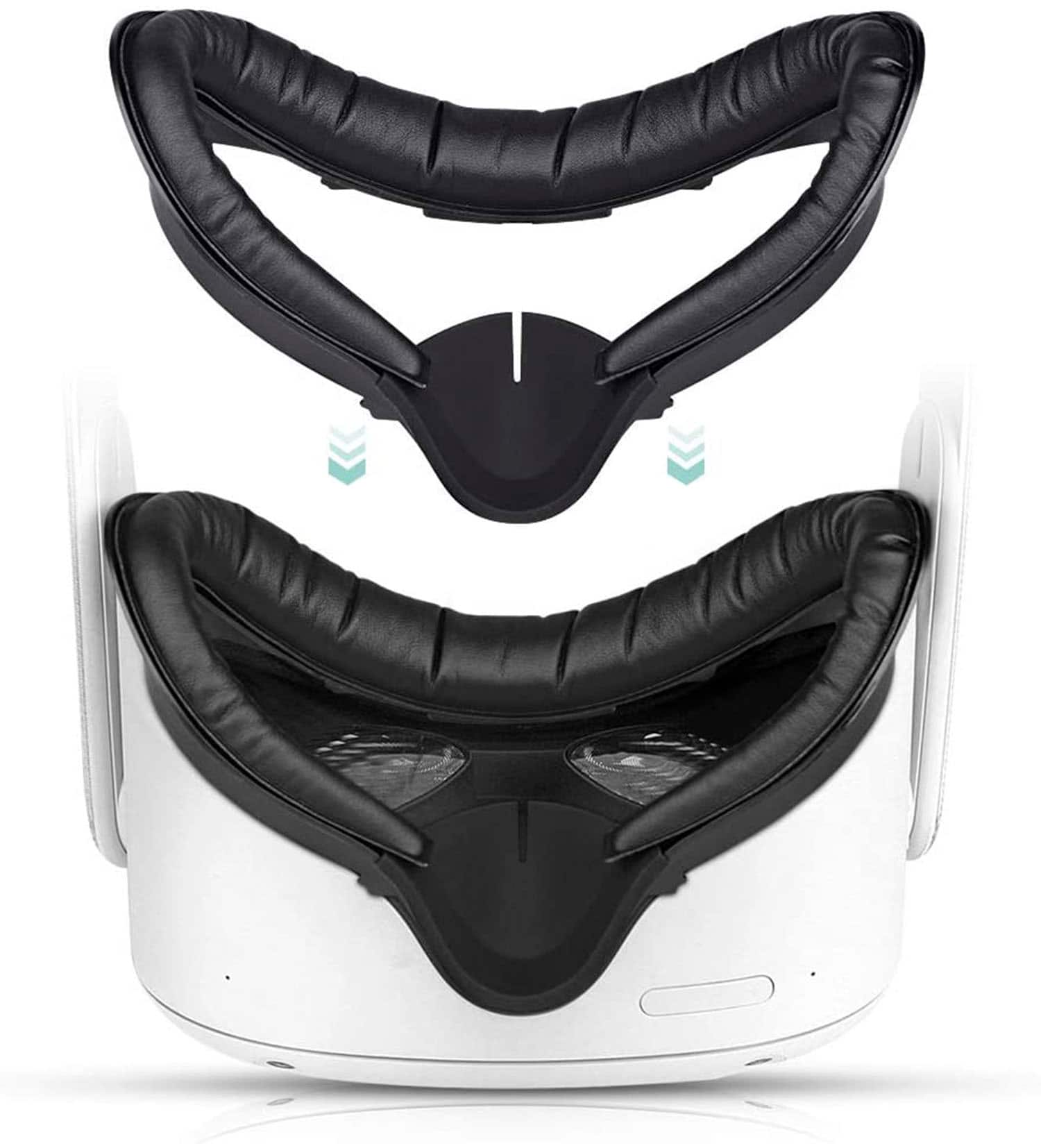 Alt View 14. Insignia™ - Facial Interface 2-Pack for Meta Quest 2 - Black.