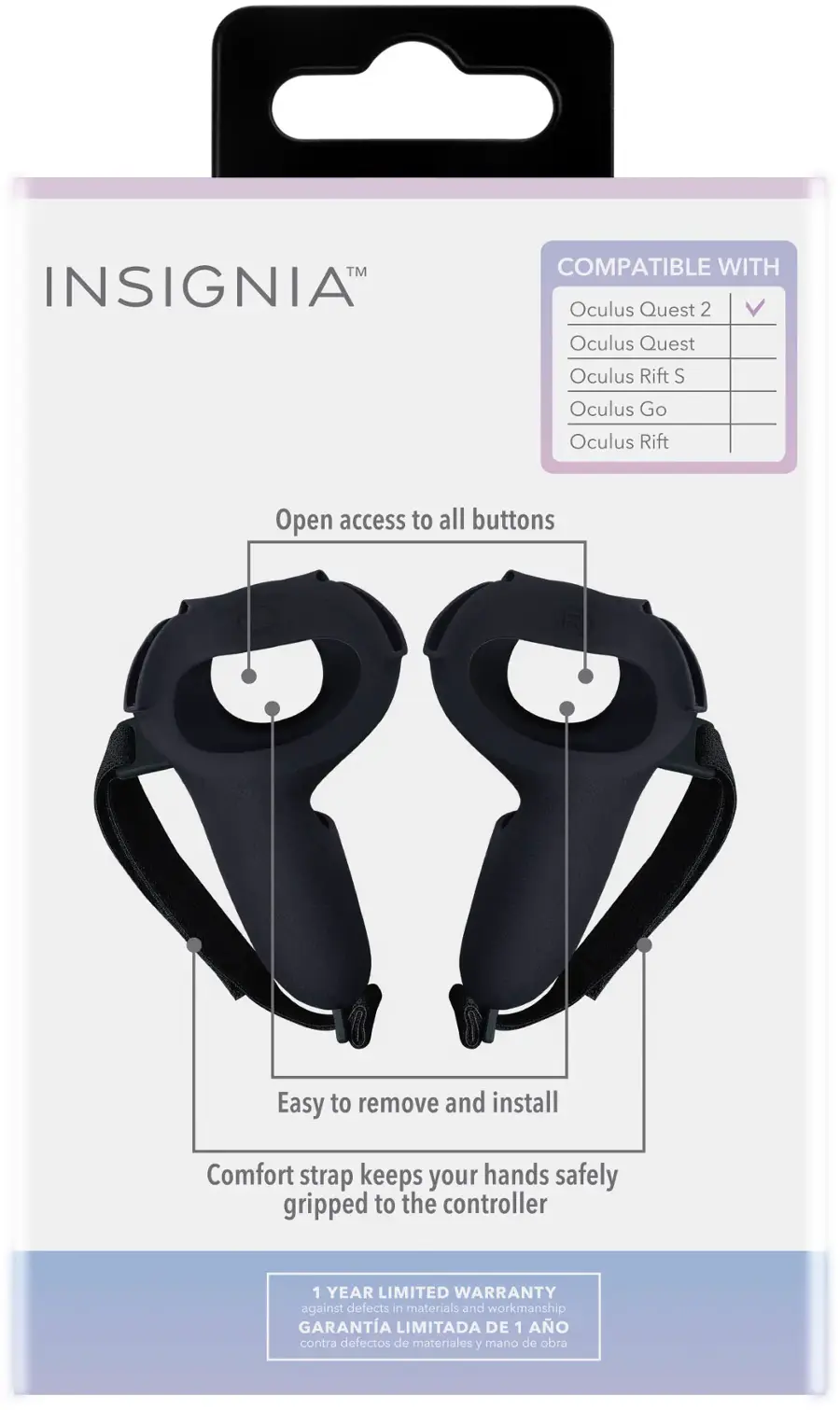 Alt View 17. Insignia™ - Grip Kit for Meta Quest 2.