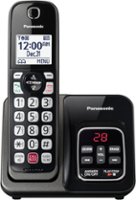 Panasonic - KX-TGD830M DECT 6.0 Expandable Cordless Phone System with Digital Answering System - Matte Black - Angle_Zoom