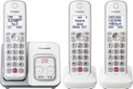 Panasonic - KX-TGD833W DECT 6.0 Expandable Cordless Phone System with Digital Answering System - White