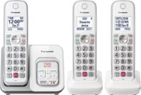 Panasonic - KX-TGD833W DECT 6.0 Expandable Cordless Phone System with Digital Answering System - White - Angle_Zoom
