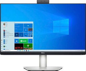 Dell - 24" IPS LED FHD FreeSync Compatible Monitor (DisplayPort, HDMI, USB) - Silver - Front_Zoom