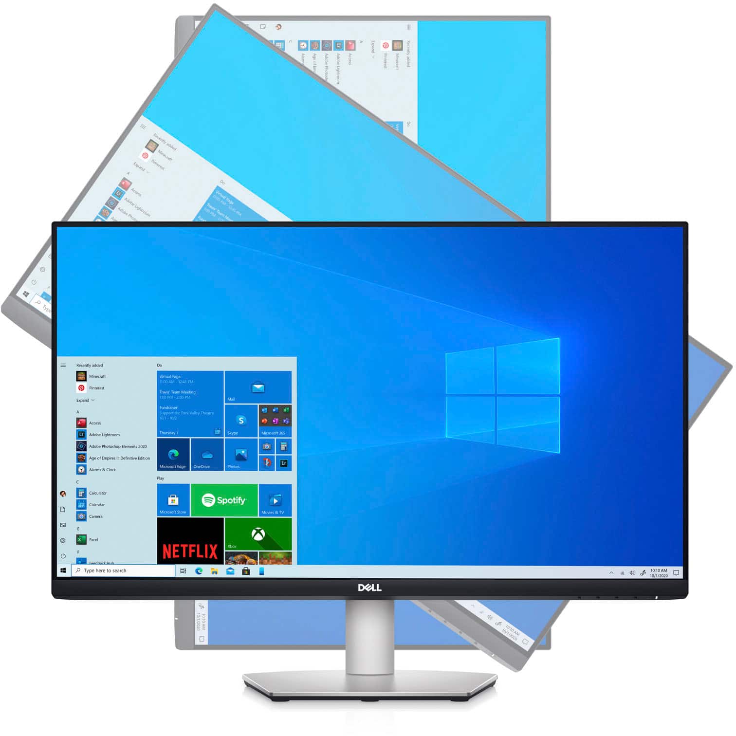Alt View 16. Dell - 24" IPS LED FHD FreeSync Compatible Monitor (DisplayPort, HDMI, USB) - Silver.