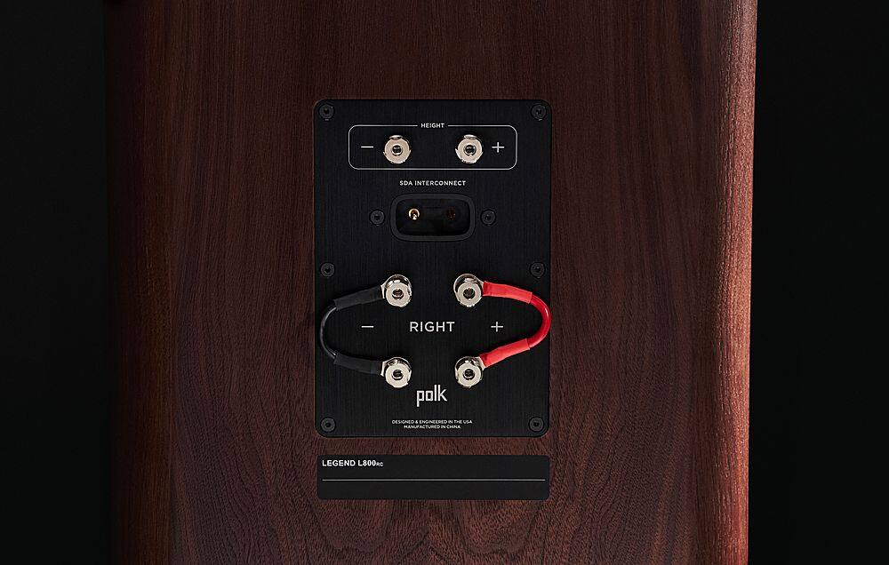 Alt View 12. Polk Audio - Legend L800 Right SDA Tower Speaker - Brown Walnut.