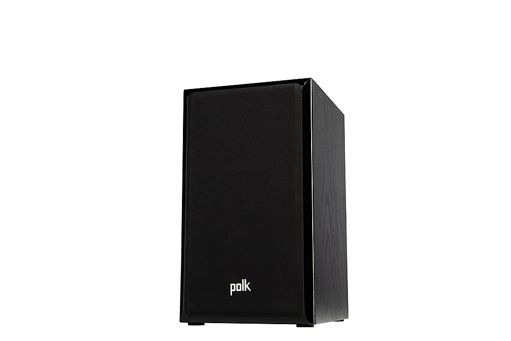 Angle View: Polk Audio - Legend L100 Bookshelf Speaker (Pair) - Black Ash