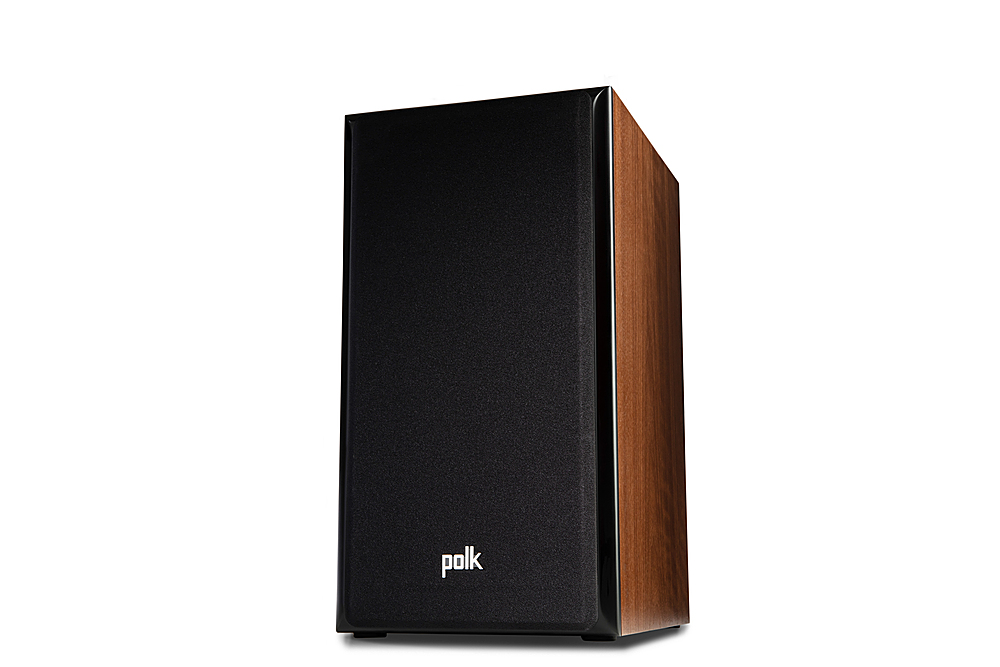 Angle View: Polk Audio - Legend L200 Bookshelf Speaker (Pair) - Brown Walnut