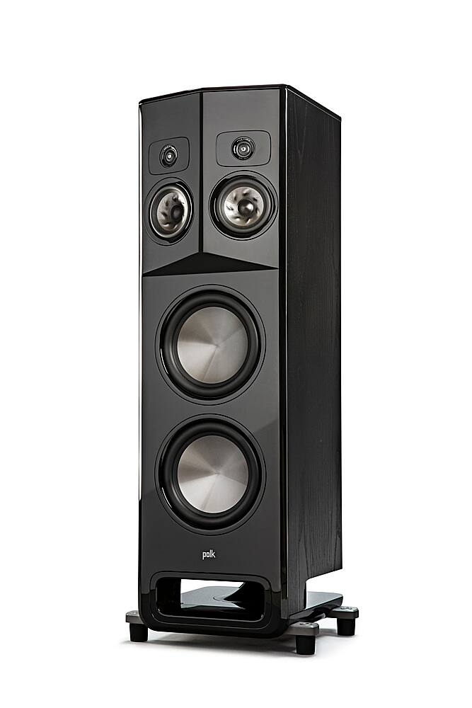 Front. Polk Audio - Legend L800 Right SDA Tower Speaker - Black Ash.