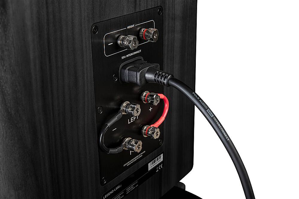 Left. Polk Audio - Legend L800 Right SDA Tower Speaker - Black Ash.