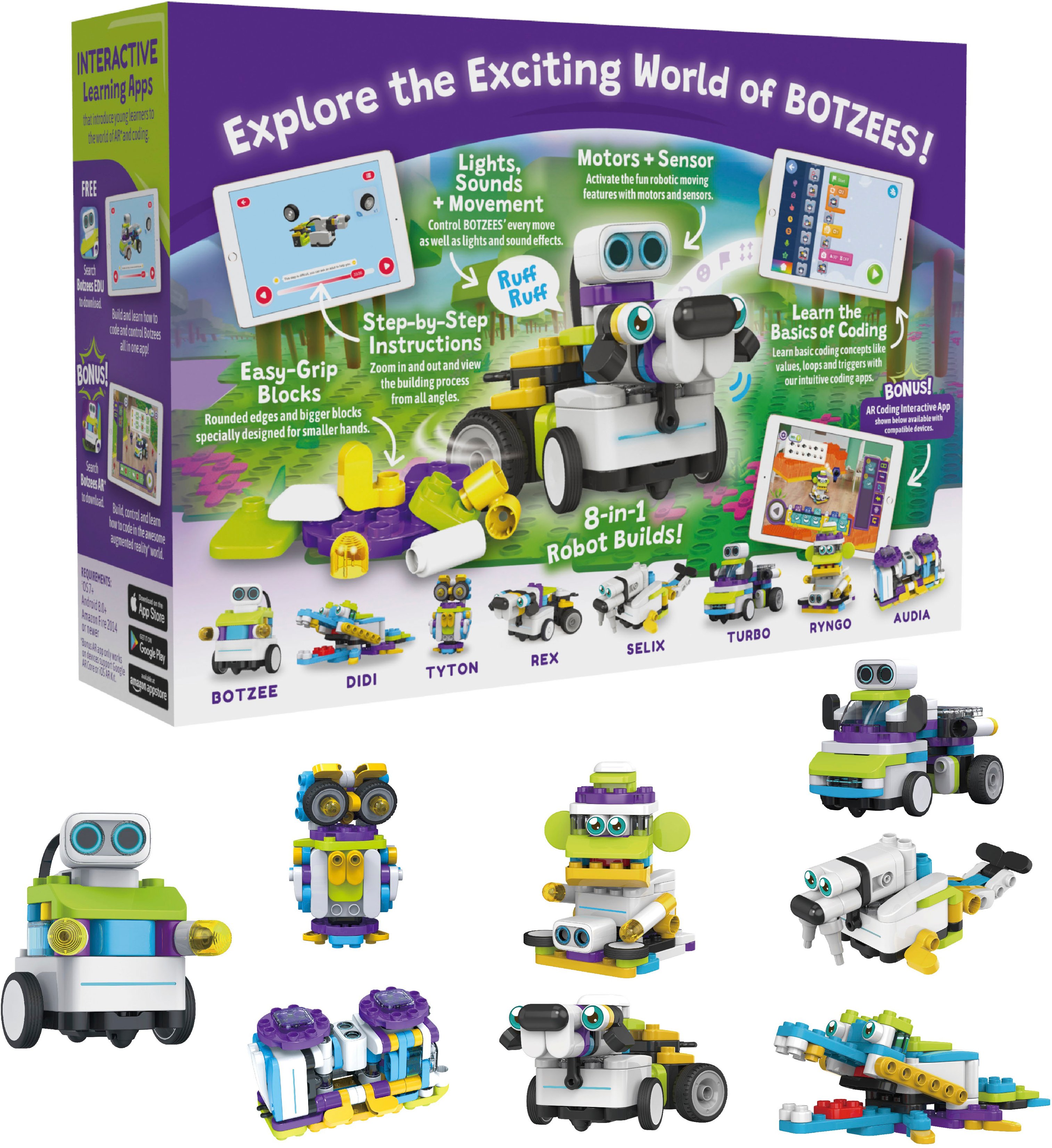 Botzees 30 réalité augmentée iPad Programming Puzzles Robots 6in1 âge 4 83101 