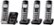 Left Zoom. Panasonic - KX-TGD864S Link2Cell DECT 6.0 Expandable Cordless Phone System with Digital Answering System - Black with Silver Rim.
