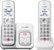 Angle Zoom. Panasonic - KX-TGD832W DECT 6.0 Expandable Cordless Phone System with Digital Answering System - White.