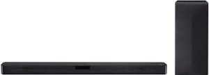 LG - 2.1-Channel Soundbar with Wireless Subwoofer and DTS Virtual:X - Black - Front_Zoom