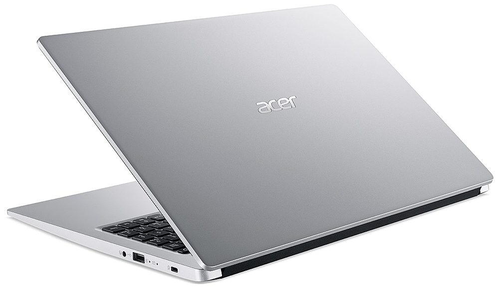 Angle View: Acer Aspire 3 15.6" Laptop AMD R5-3500U 2.1GHz 8GB RAM 512GB SSD W10H - Refurbished